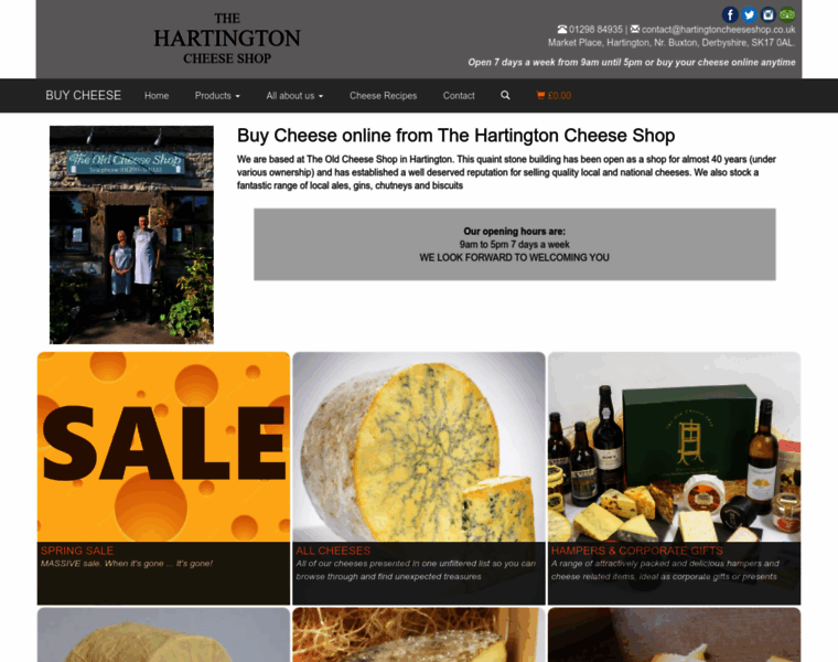 Hartingtoncheeseshop.co.uk thumbnail