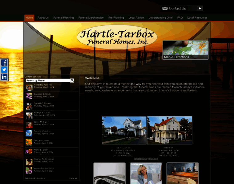 Hartle-tarboxfuneralhomes.com thumbnail