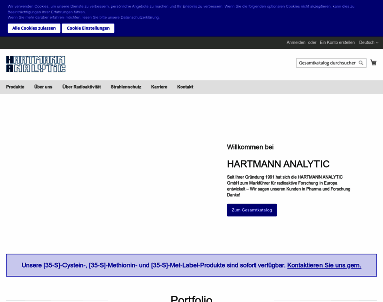 Hartmann-analytic.de thumbnail