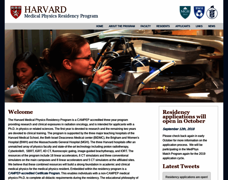 Harvardmedphys.org thumbnail