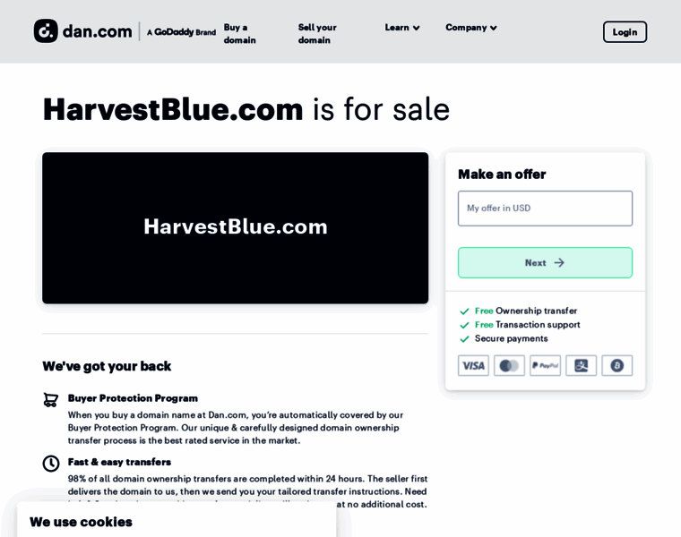 Harvestblue.com thumbnail