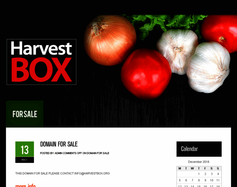 Harvestbox.org thumbnail
