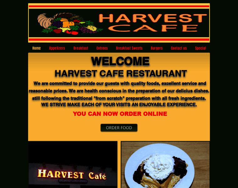 Harvestcaferestaurant.com thumbnail