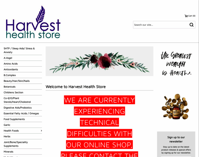 Harvesthealthstore.co.uk thumbnail