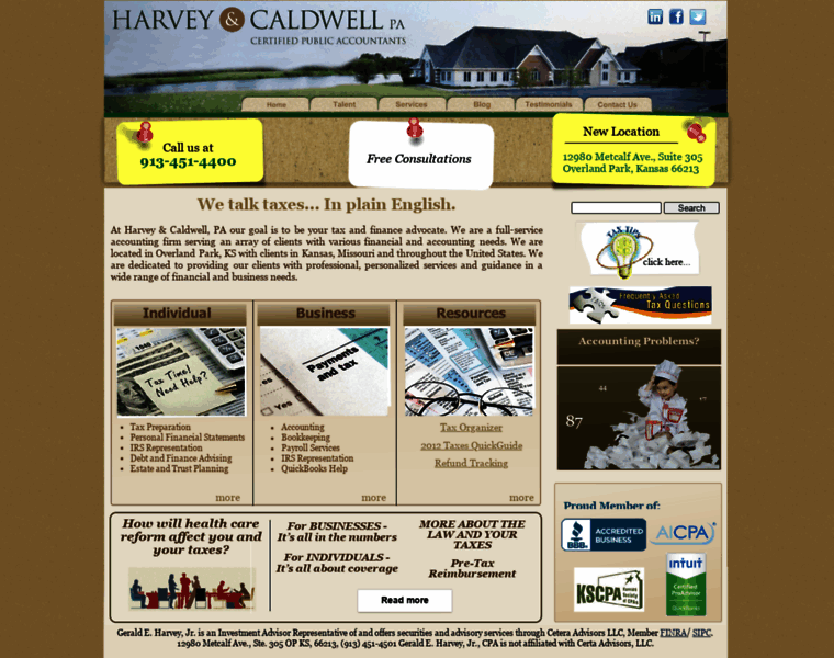 Harveyandcaldwell.com thumbnail