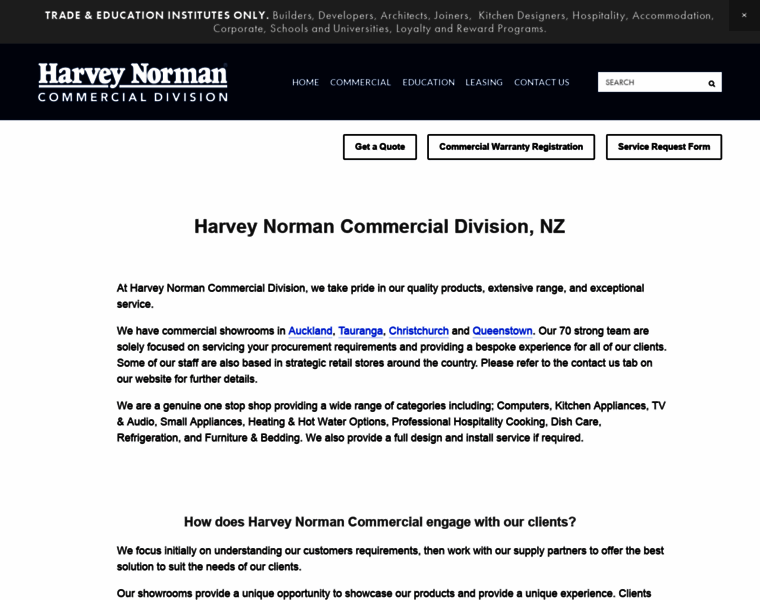 Harveynormancommercial.co.nz thumbnail