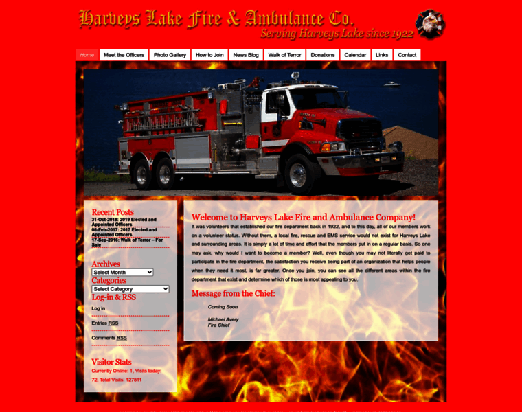 Harveyslakefire-amb.org thumbnail