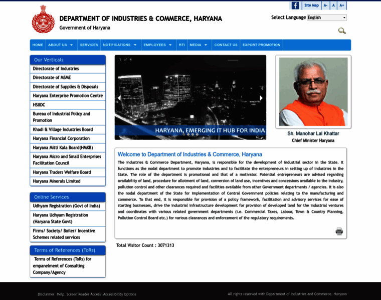 Haryanaindustries.gov.in thumbnail