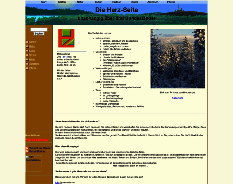 Harz-seite.de thumbnail