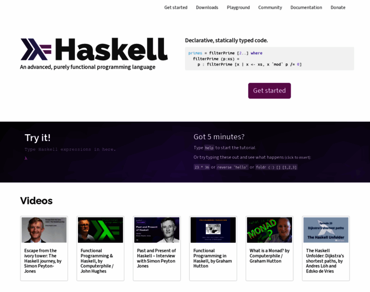 Haskell.org thumbnail