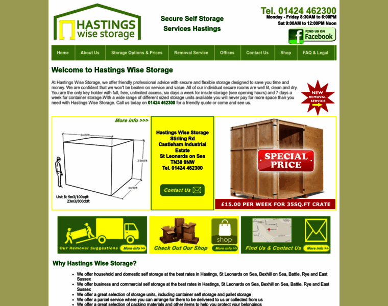 Hastingswisestorage.co.uk thumbnail
