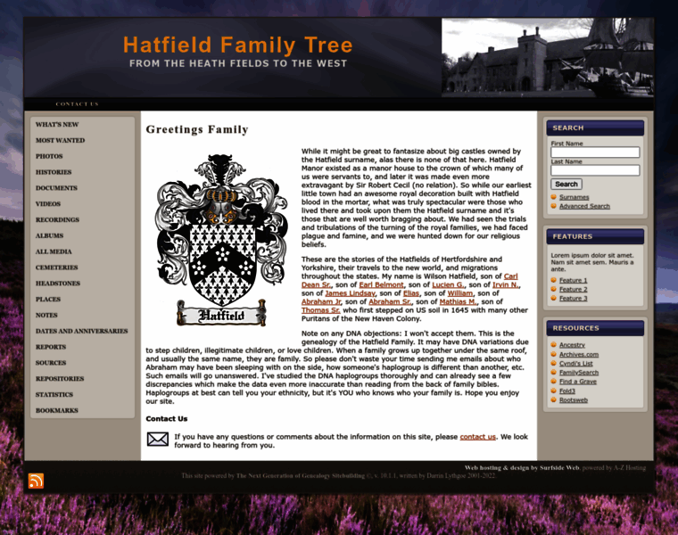 Hatfieldfamilytree.com thumbnail