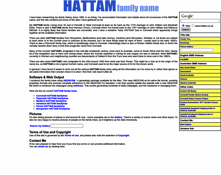 Hattam.co.uk thumbnail