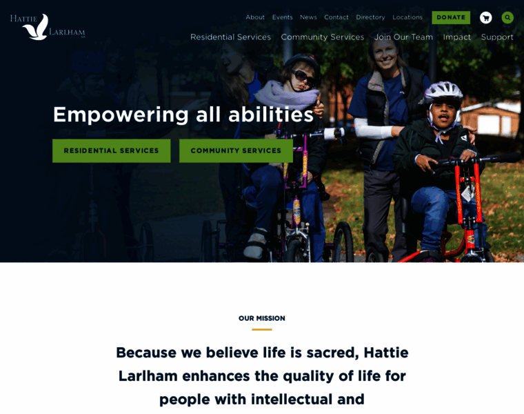 Hattielarlham.org thumbnail