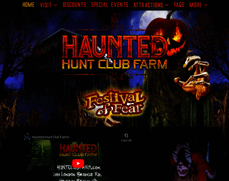 Hauntedhuntclubfarm.com thumbnail