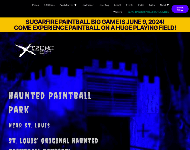 Hauntedpaintballpark.com thumbnail