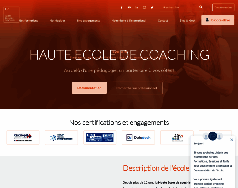 Haute-ecole-coaching.com thumbnail