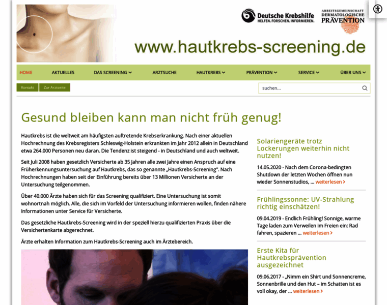 Hautkrebs-screening.de thumbnail