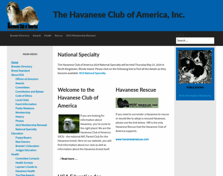 Havanese.org thumbnail