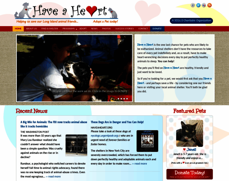Haveaheart.org thumbnail