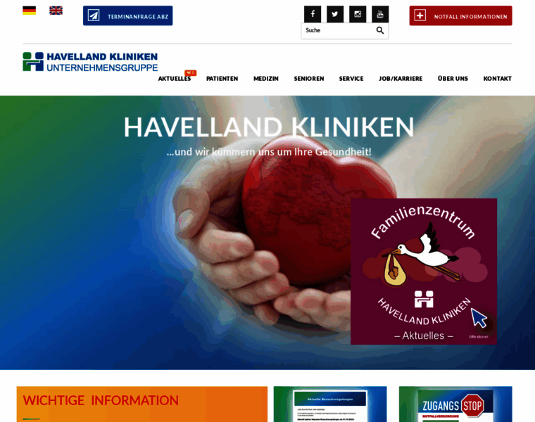 Havelland-kliniken.de thumbnail