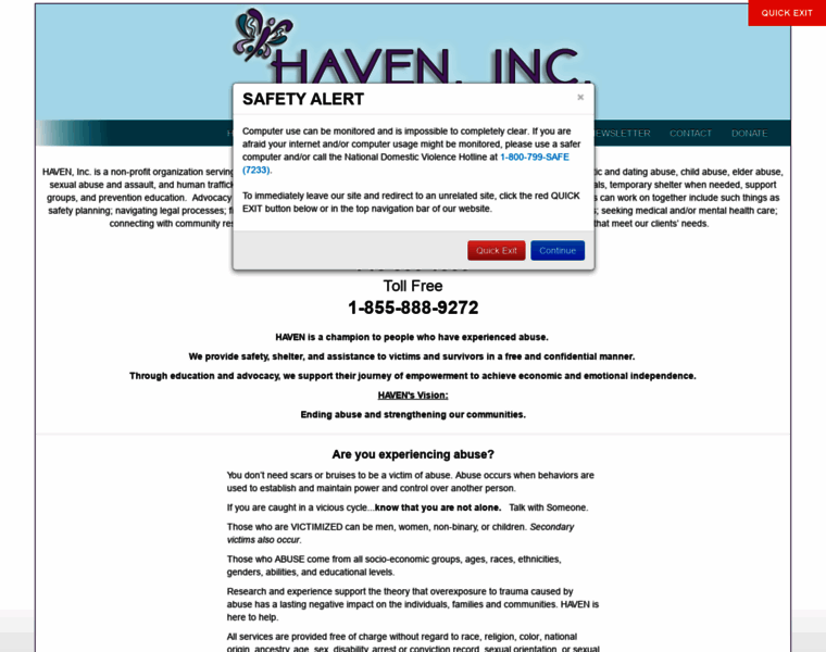 Haveninc.org thumbnail
