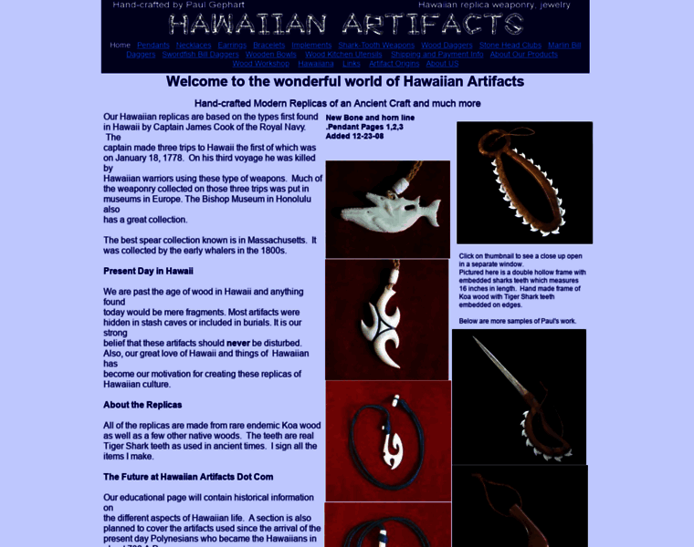 Hawaiianartifact.com thumbnail