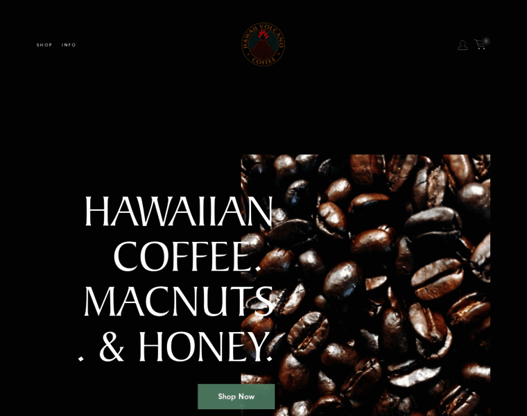 Hawaiianvolcanocoffee.com thumbnail