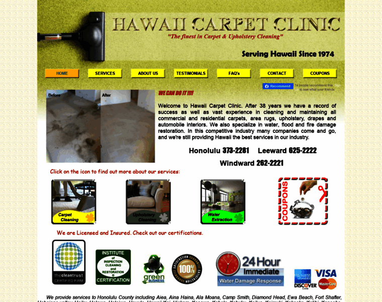 Hawaiicarpetclinic.com thumbnail