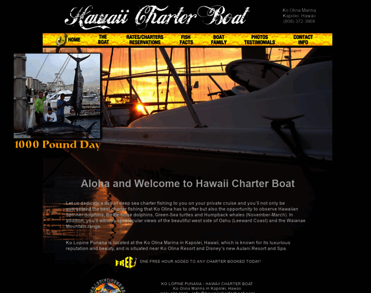 Hawaiicharterboat.com thumbnail