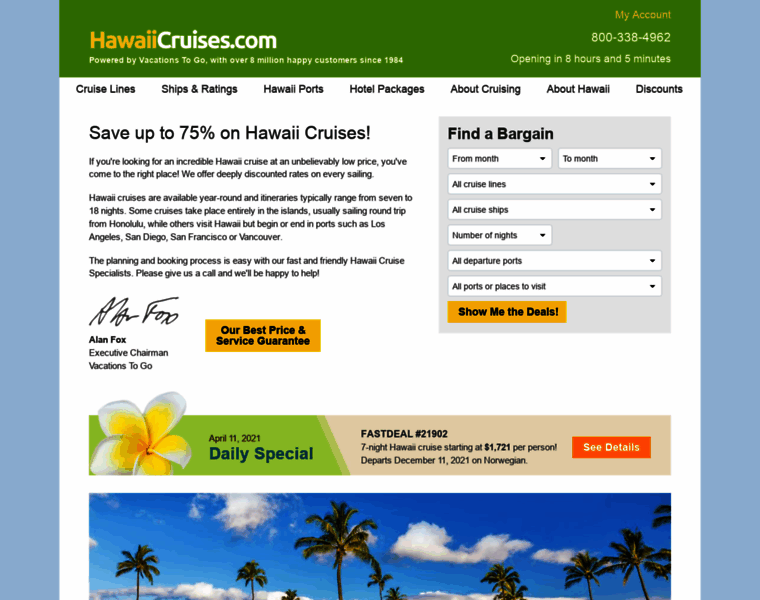 Hawaiicruises.com thumbnail