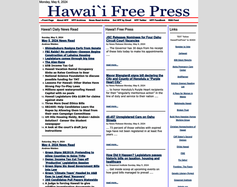 Hawaiifreepress.com thumbnail