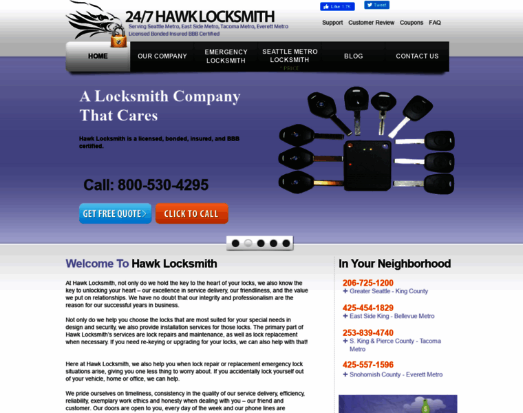 Hawklocksmith.com thumbnail