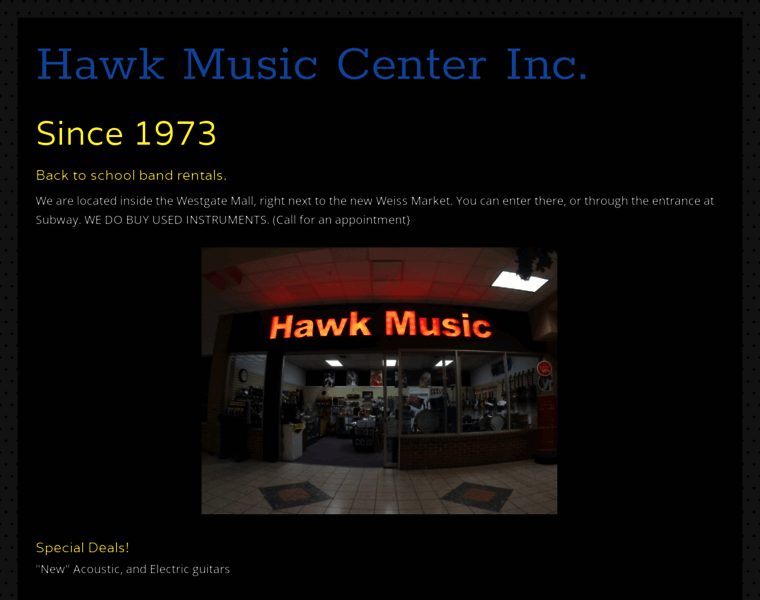 Hawkmusiccenter.com thumbnail