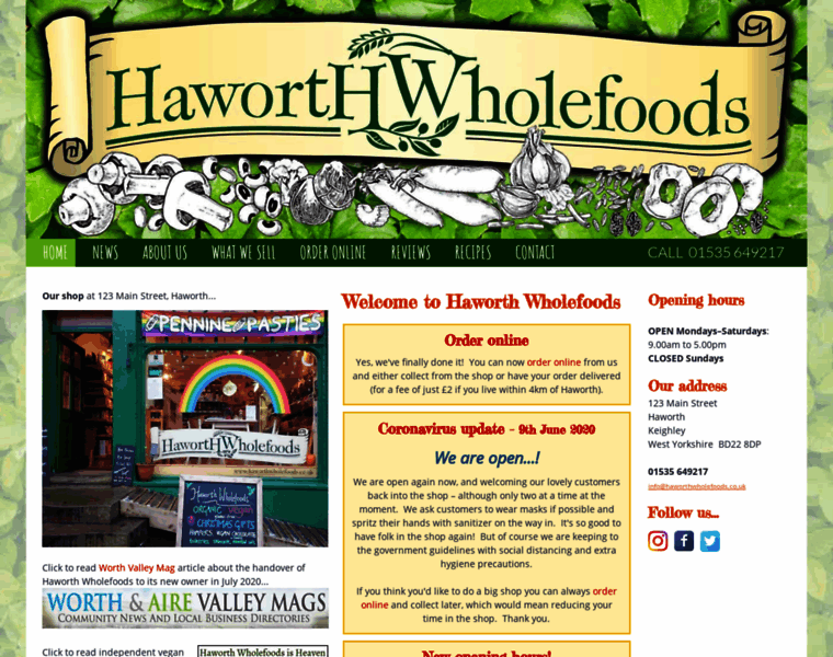 Haworthwholefoods.co.uk thumbnail