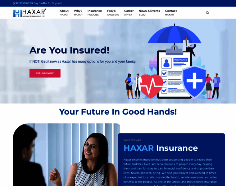 Haxarinsurance.com thumbnail