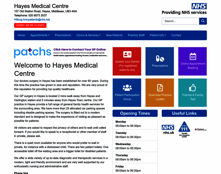 Hayesmedicalcentre.co.uk thumbnail