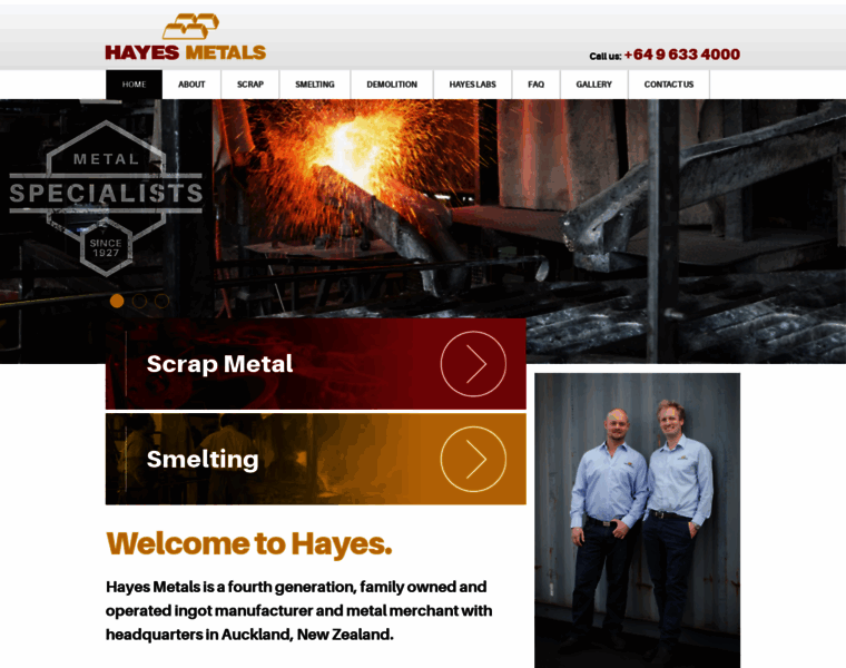 Hayesmetals.co.nz thumbnail