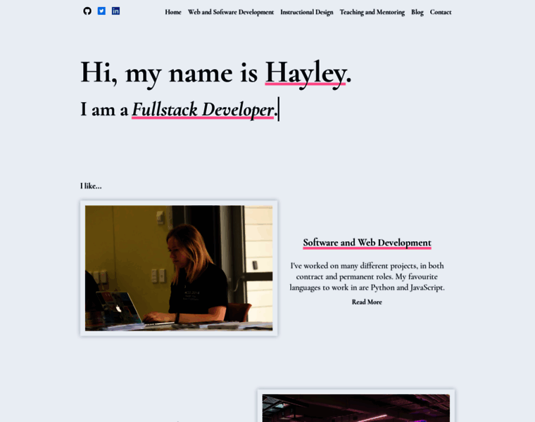 Hayley.codes thumbnail