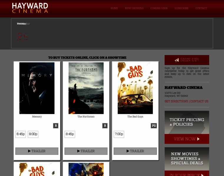 Hayward-cinema.com thumbnail
