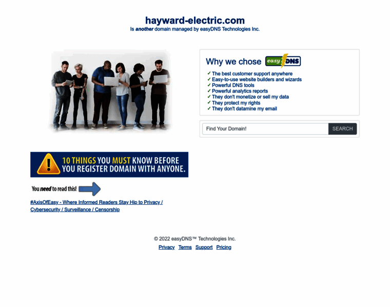 Hayward-electric.com thumbnail