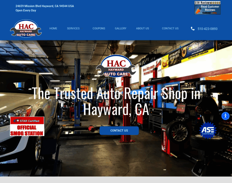 Haywardautocare.com thumbnail