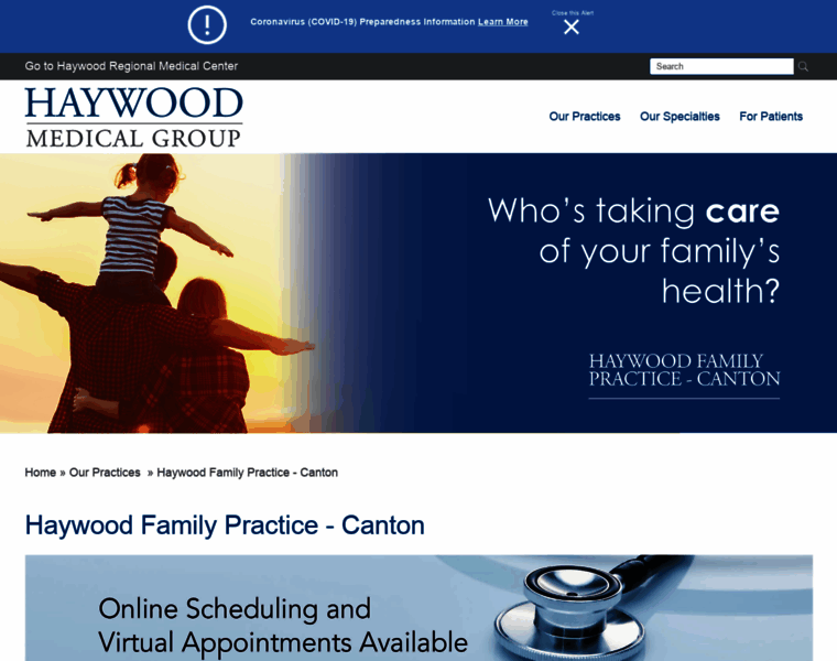 Haywoodfamilypractice.com thumbnail