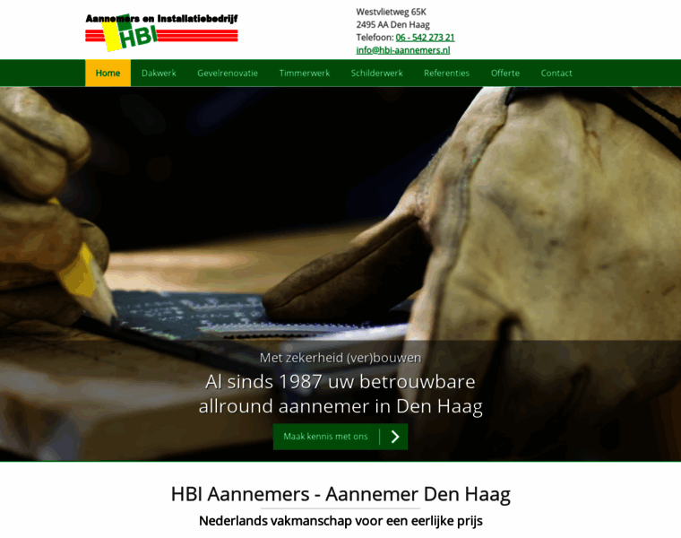 Hbi-aannemers.nl thumbnail