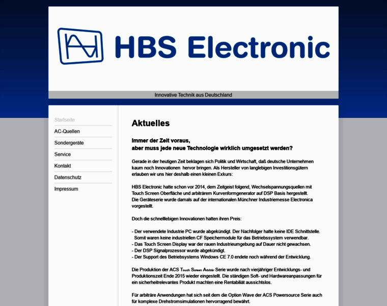Hbs-electronic.de thumbnail