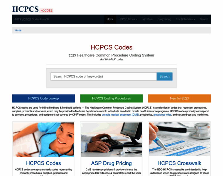 Hcpcs.codes thumbnail