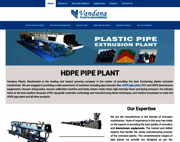 Hdpepipeplant.co.in thumbnail