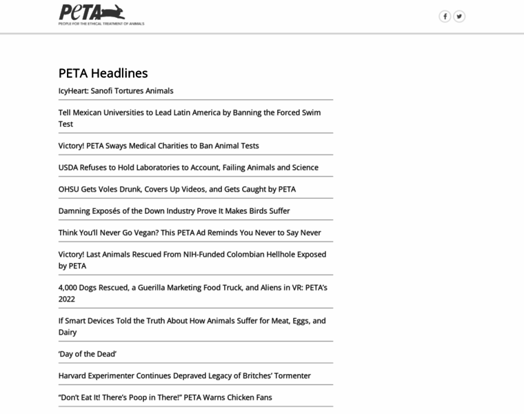 Headlines.peta.org thumbnail