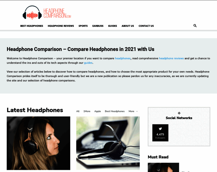 Headphonecomparison.com thumbnail