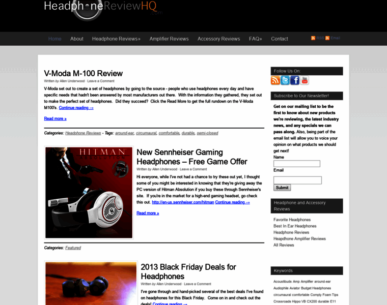 Headphonereviewhq.com thumbnail